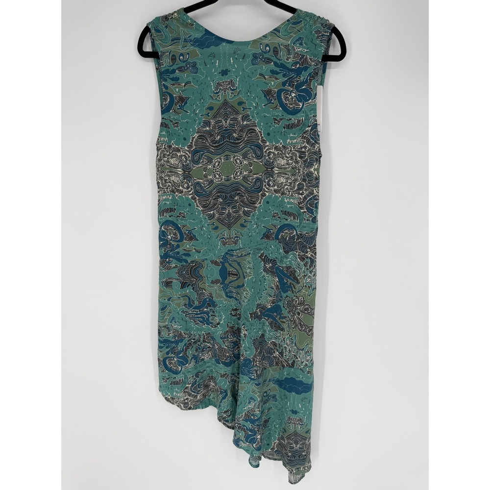 ZADIG‎ & VOLTAIRE ROOT PRINT ASYMMETRICAL DRESS SMALL NEW 100% VISCOSE  ABSTRACT